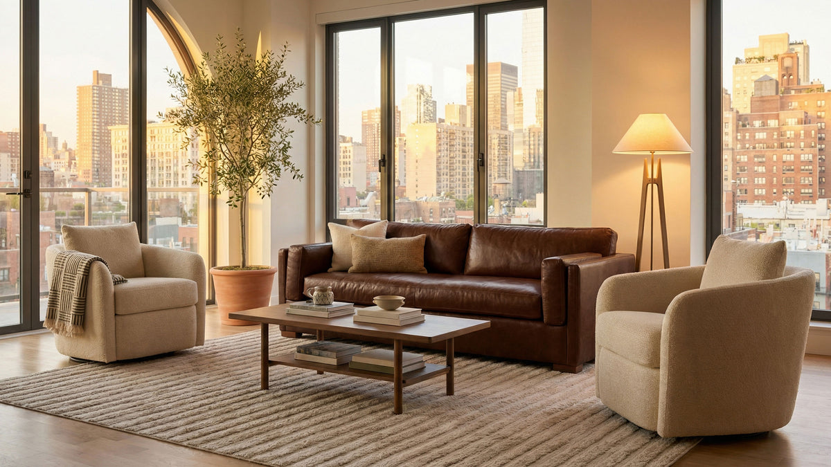 Astrid Petite Customizable Swivel Chair | BenchMade Modern