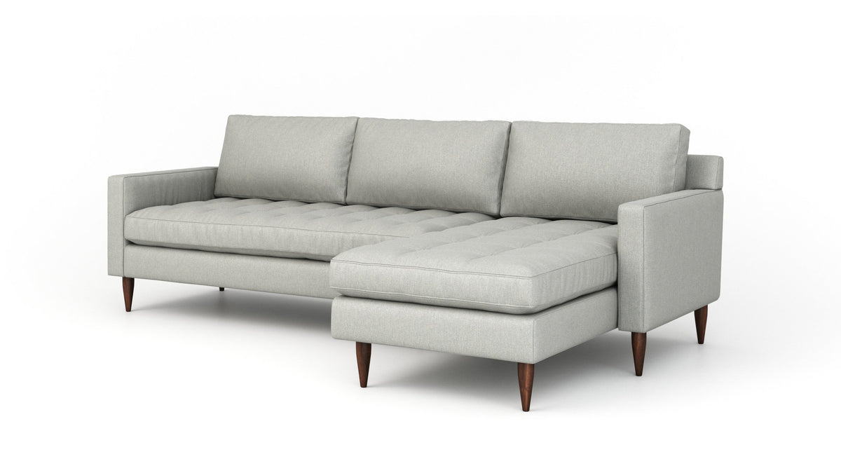 Mid Century Modern Accent Sofa /Living Room Sofa Sectional Sofa - White