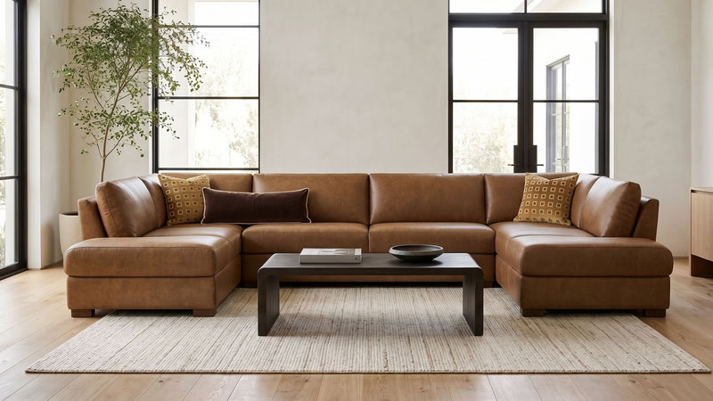 Caption: Shown in Moore & Giles Caramel | Lifestyle