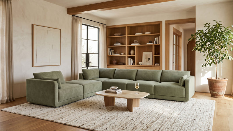Caption: Shown in Becket Sage | Lifestyle
