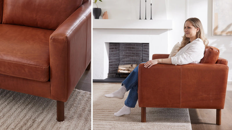 Caption: Shown in Marfa Terra • Model is 5'4" | Lifestyle