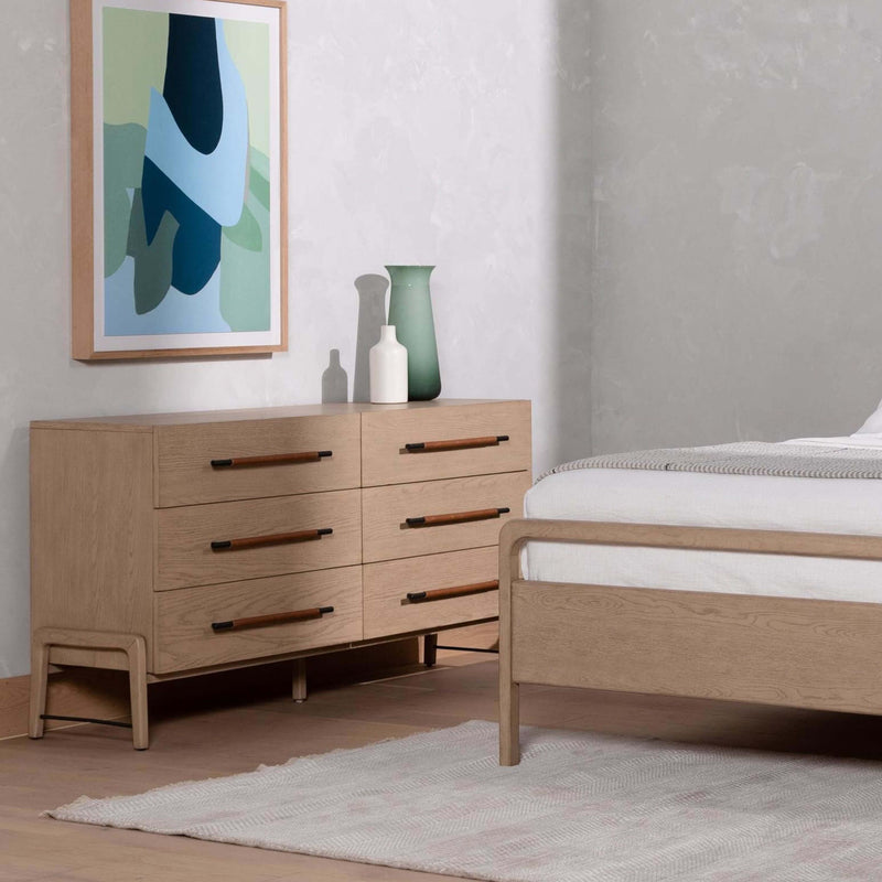 laurel foundry modern farmhouse dresser Laurel Foundry Modern Farmhouse Semaj 7 Drawer 63\ W Dresser with Mirror
