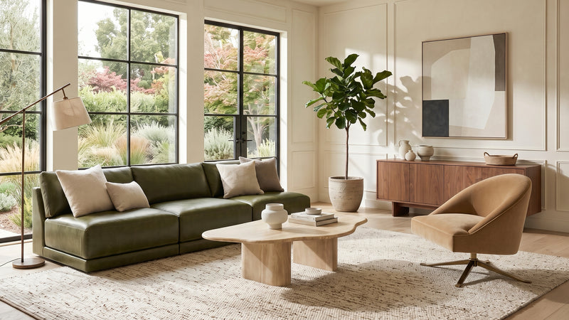 Caption: Shown in Becket Latte | Lifestyle