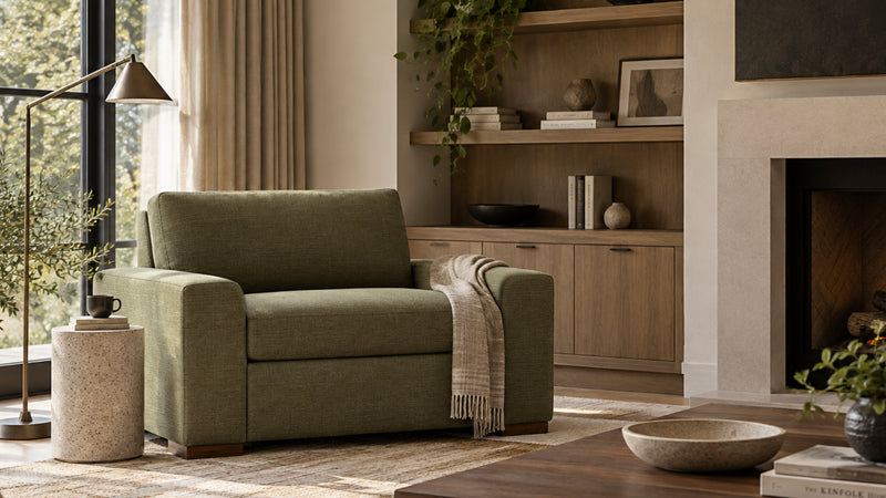 Caption: Shown in Arden Olive | Lifestyle