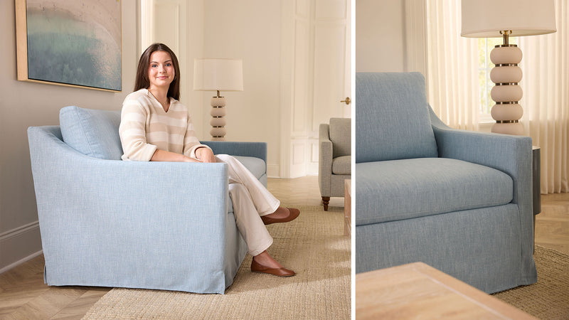 Caption: Shown in Blake Horizon • Model is 5'3 | Lifestyle