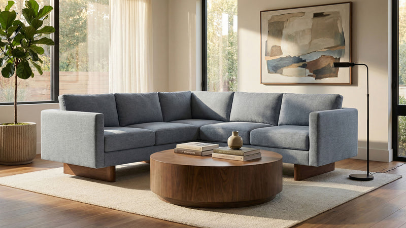 Caption: Shown in Arden Chambray | Lifestyle