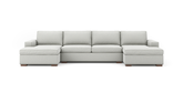 Couch Potato Double Chaise Sectional (Extra Deep) (166",Chaise 48" x 68",Extra Deep)