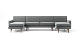 Tyler Double Chaise Sectional (149",Chaise 42" x 63")